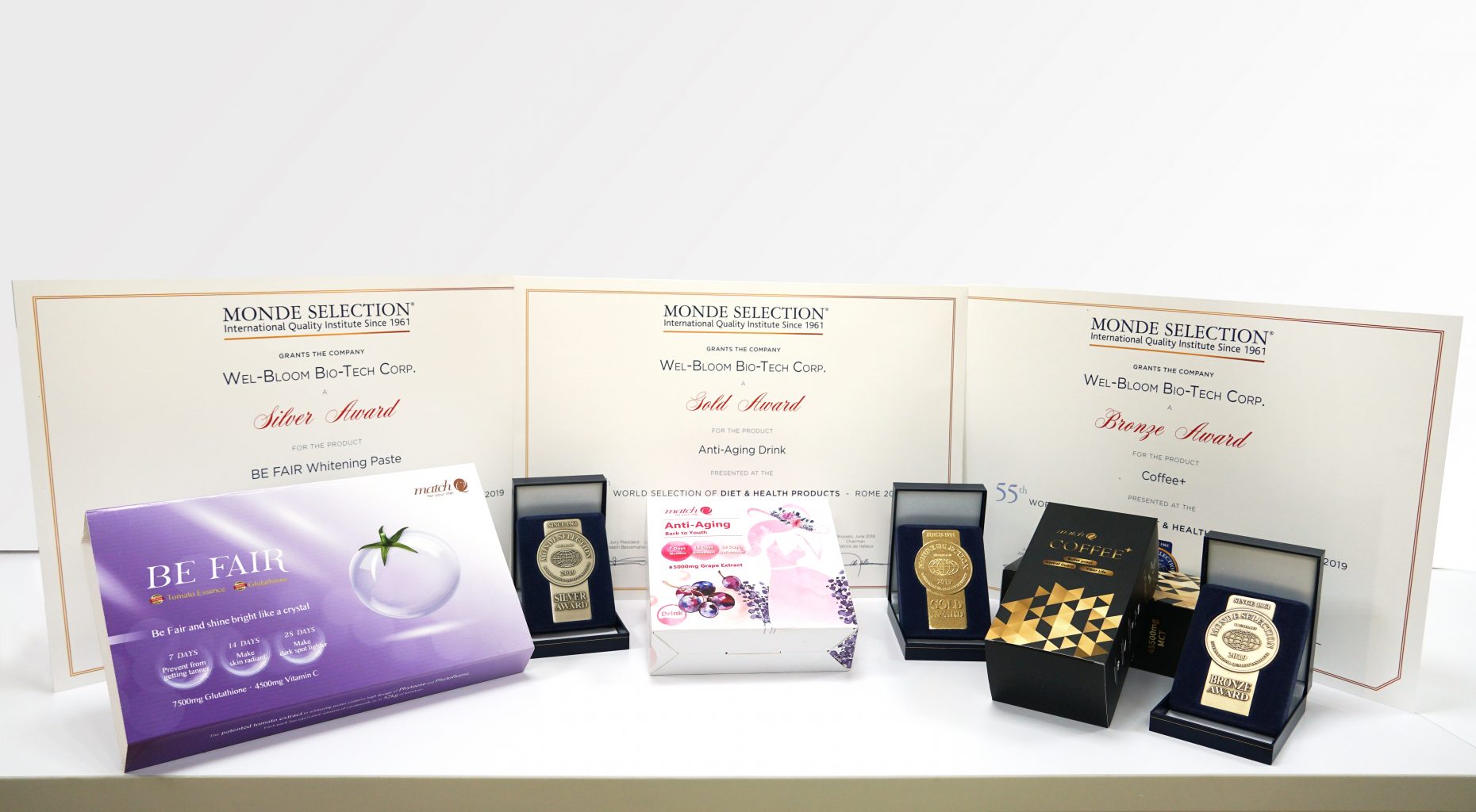 Monde Selection國際品質(zhì)大獎，逢興生物三產(chǎn)品囊括金銀銅牌